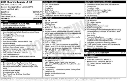 2015 Chevrolet Equinox 1LT