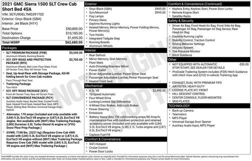 2021 GMC Sierra 1500 SLT