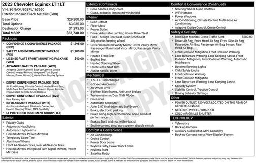Black 2023 Chevrolet Equinox 1LT