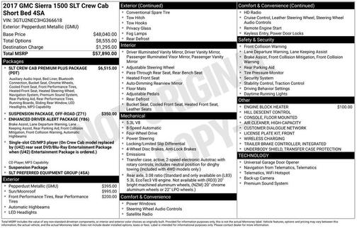 Pepperdust Metallic 2017 GMC Sierra 1500 SLT