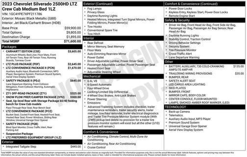 2023 Chevrolet Silverado 2500 LTZ