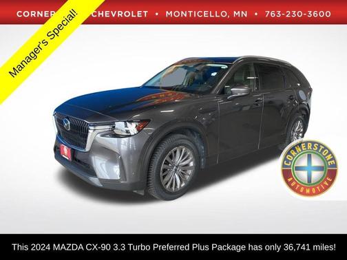 Machine Gray Metallic 2024 Mazda CX-90 3.3 Turbo Preferred Plus