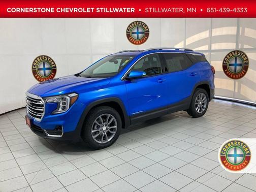 Blue 2024 GMC Terrain SLT