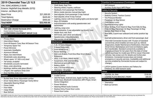 2019 Chevrolet Trax LS