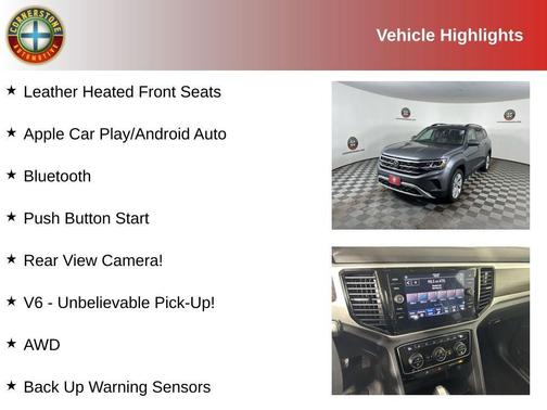 Platinum Gray Metallic 2023 Volkswagen Atlas 3.6L SE w/Technology