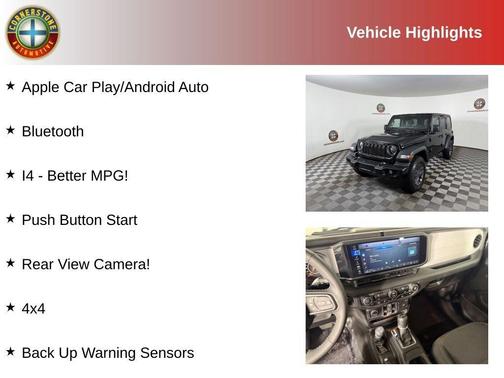 Black 2025 Jeep Wrangler Sport