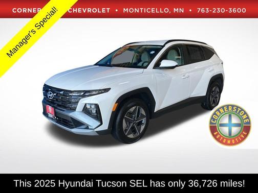 White Pearl 2025 Hyundai TUCSON SEL