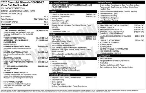 2026 Chevrolet Silverado 3500 LT