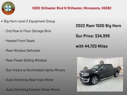 Black 2022 RAM 1500 Big Horn