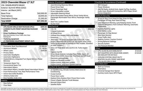 2023 Chevrolet Blazer 3LT