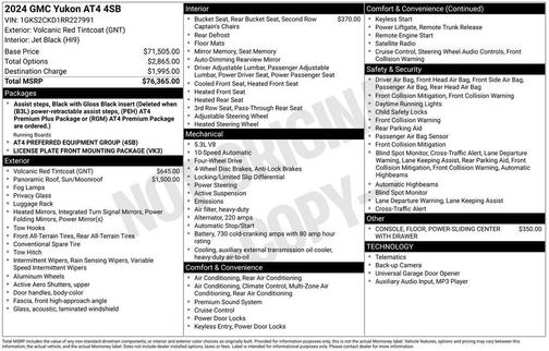 2024 GMC Yukon AT4