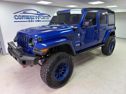 Ocean Blue Metallic Clearcoat 2020 Jeep Wrangler Unlimited Sahara