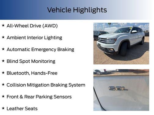 2018 Volkswagen Atlas 3.6L SEL Premium