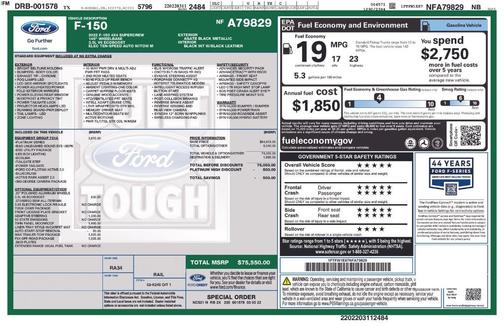 2022 Ford F-150 Platinum