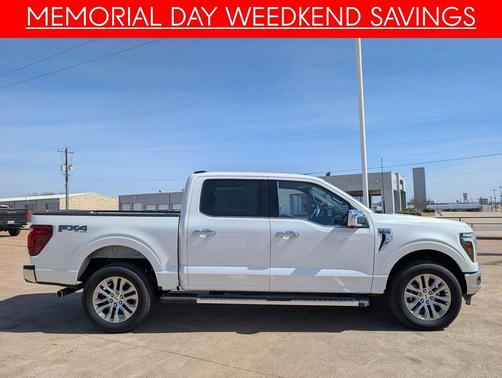 Star White Metallic Tri-Coat 2025 Ford F-150 Lariat