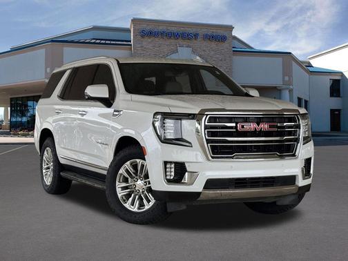 White Frost Tricoat 2022 GMC Yukon SLT