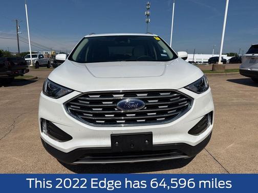 White Metallic 2022 Ford Edge SEL