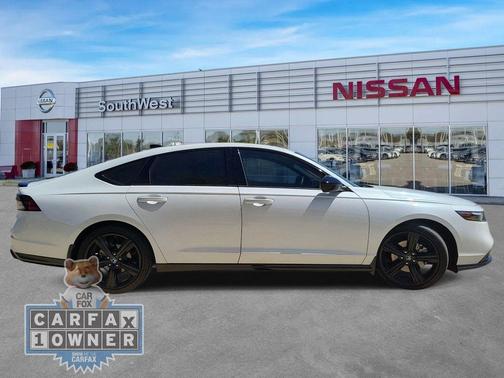 White 2025 Honda Accord Hybrid Sport-L