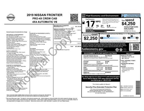 2019 Nissan Frontier PRO-4X