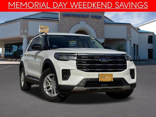 White Metallic 2025 Ford Explorer Active