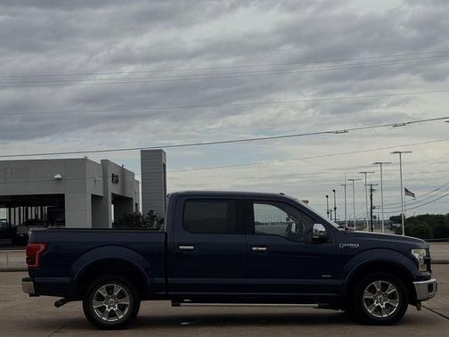 Blue 2015 Ford F-150 Lariat