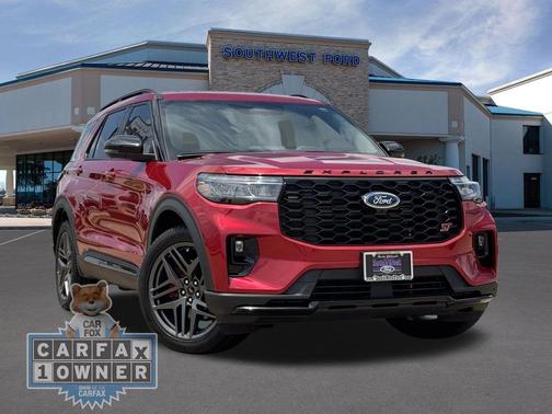 Red Metallic 2025 Ford Explorer ST