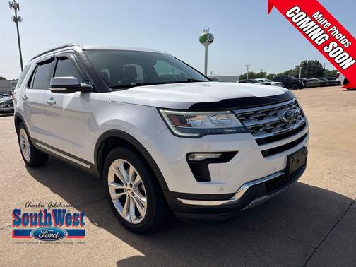 White Platinum Clearcoat Metallic 2019 Ford Explorer Limited