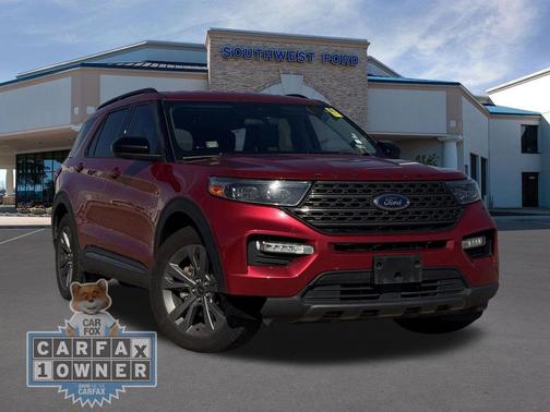 Red Metallic 2022 Ford Explorer XLT
