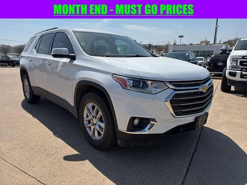 Summit White 2021 Chevrolet Traverse LT Leather