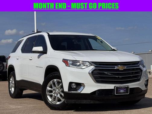 Summit White 2021 Chevrolet Traverse LT Leather