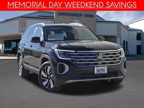 Black 2025 Volkswagen Atlas 2.0T SEL