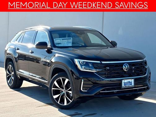 Deep Black Pearl 2025 Volkswagen Atlas Cross Sport 2.0T SEL Premium