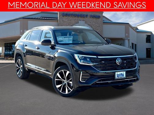 Deep Black Pearl 2025 Volkswagen Atlas Cross Sport 2.0T SEL Premium