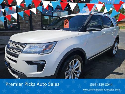 White Platinum Metallic Tri-Coat 2018 Ford Explorer XLT