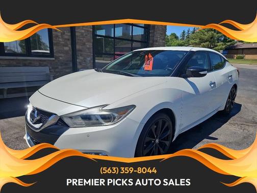 Pearl White 2017 Nissan Maxima 3.5 SR