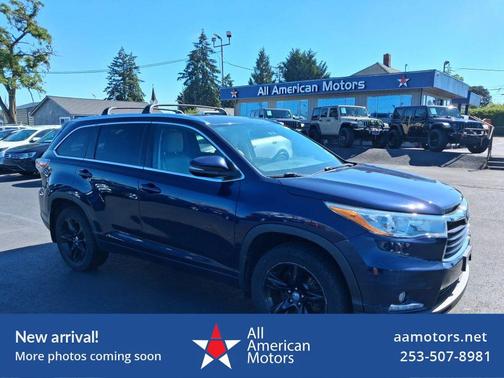 Nautical Blue Metallic 2015 Toyota Highlander Limited