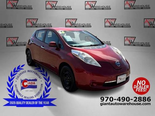 Red 2014 Nissan Leaf S