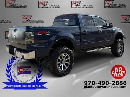 Blue 2005 Ford F-150 XLT SuperCrew