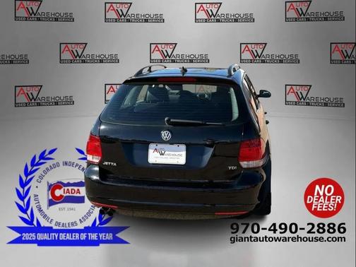 Black Uni 2014 Volkswagen Jetta SportWagen DSG TDI w/Sunroof & Nav