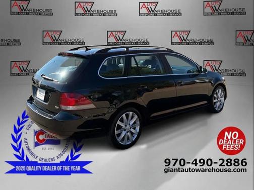 Black Uni 2014 Volkswagen Jetta SportWagen DSG TDI w/Sunroof & Nav