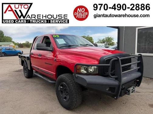 Red 2005 Dodge Ram 2500 SLT Quad Cab
