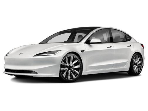 Pearl White Multi-Coat 2025 Tesla Model 3 Performance