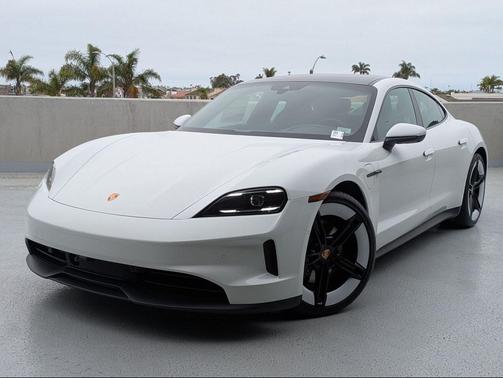 White 2025 Porsche Taycan 4
