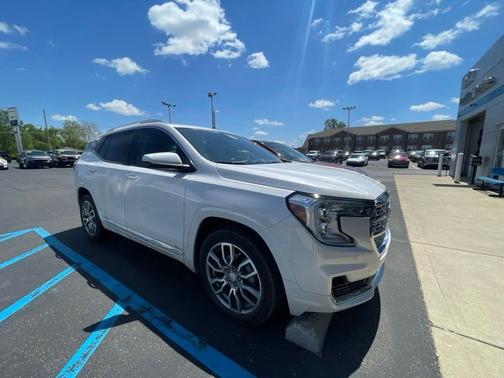 White Frost Tri-Coat 2024 GMC Terrain Denali