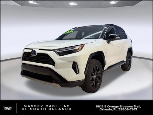 White 2022 Toyota RAV4 Hybrid SE