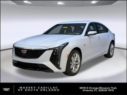 Vibrant White Tricoat 2026 Cadillac CT5 Premium Luxury