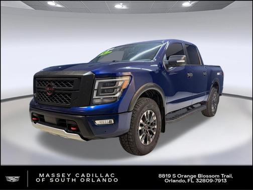 Deep Blue Pearl 2024 Nissan Titan PRO-4X