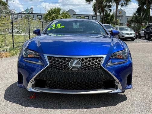 Blue 2015 Lexus RC 350 Base