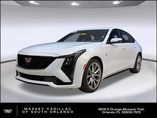 Vibrant White Tricoat 2026 Cadillac CT5 Sport