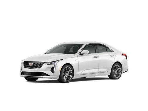 Crystal White Tricoat 2025 Cadillac CT4 Premium Luxury RWD